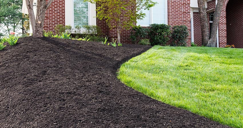 Mulch Installation in Brokenarrow project 2