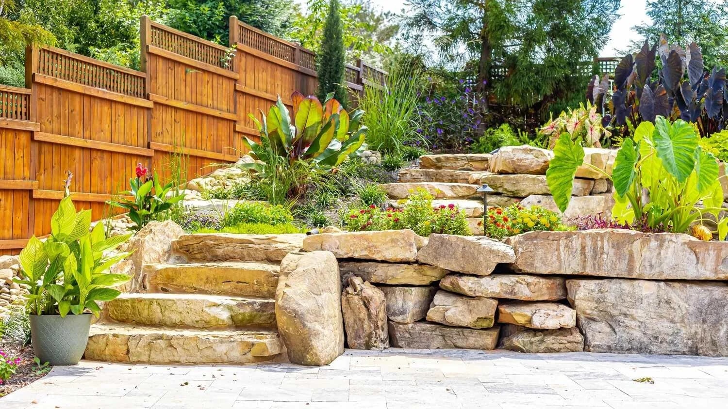 Retaining Wall Installation in Brokenarrow project 8